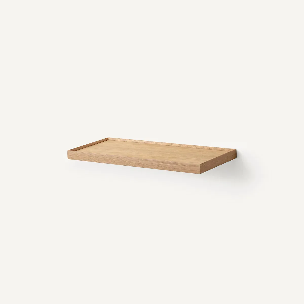 Tidder Wall Shelf with Hook - Natural Oak, Oak Veneer MDF product