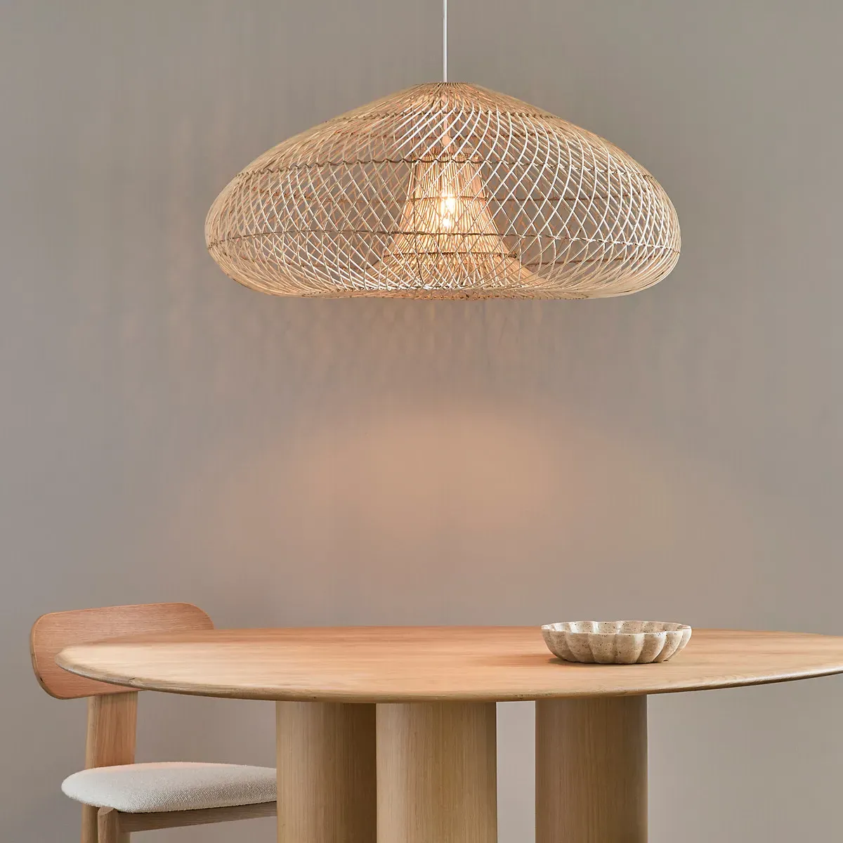 Titou Woven Ceiling Pendant Light - Natural, Rattan product