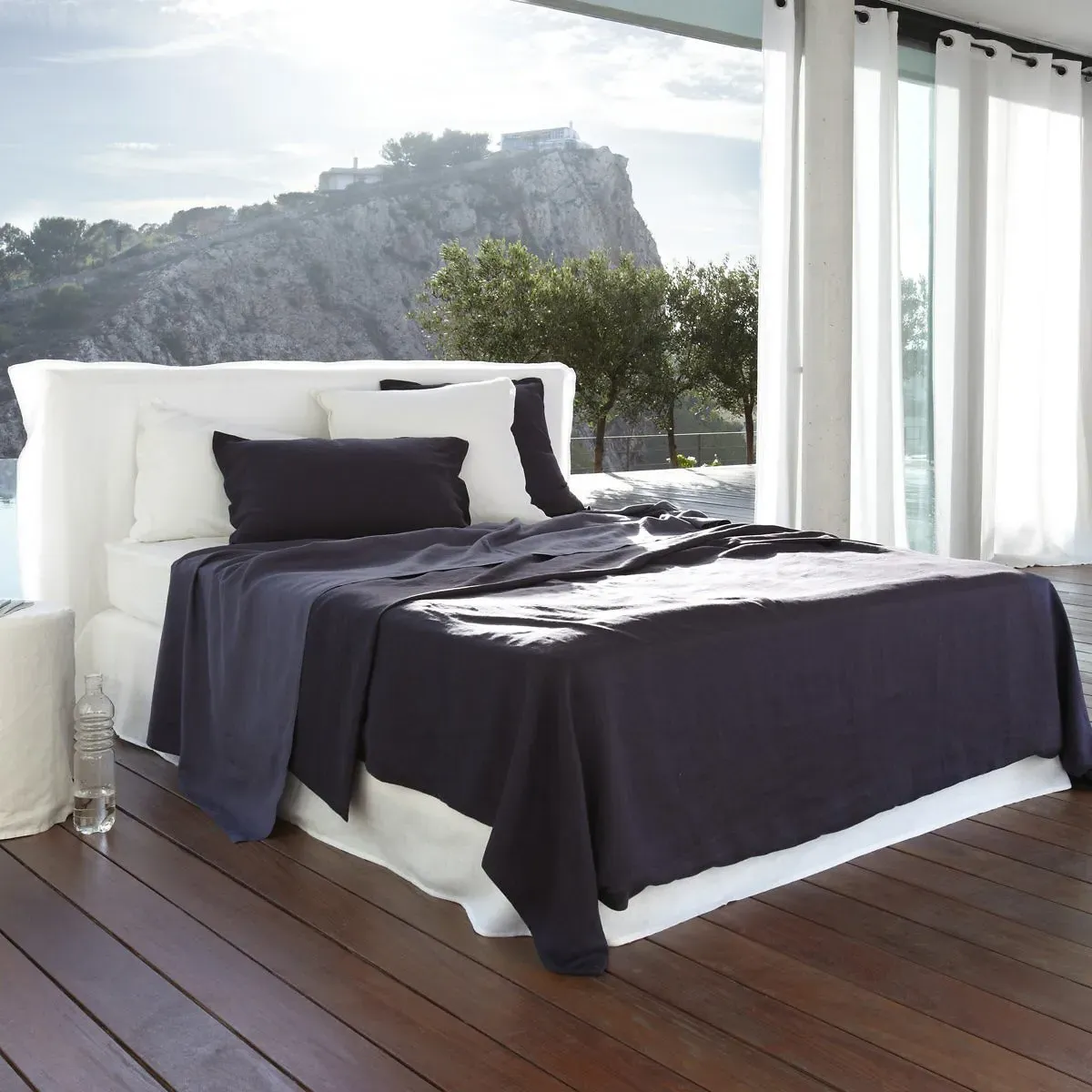 Touril Linen Valance - Elephant Grey alternate view