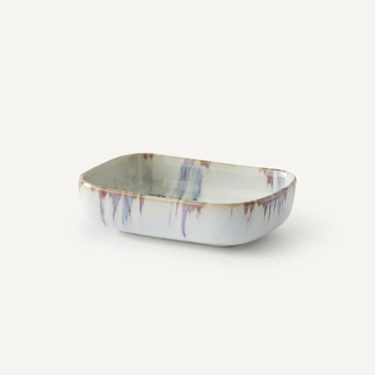 Traba Set of 4 Reactive Enamel Stoneware Ramekins - Stoneware alternate view