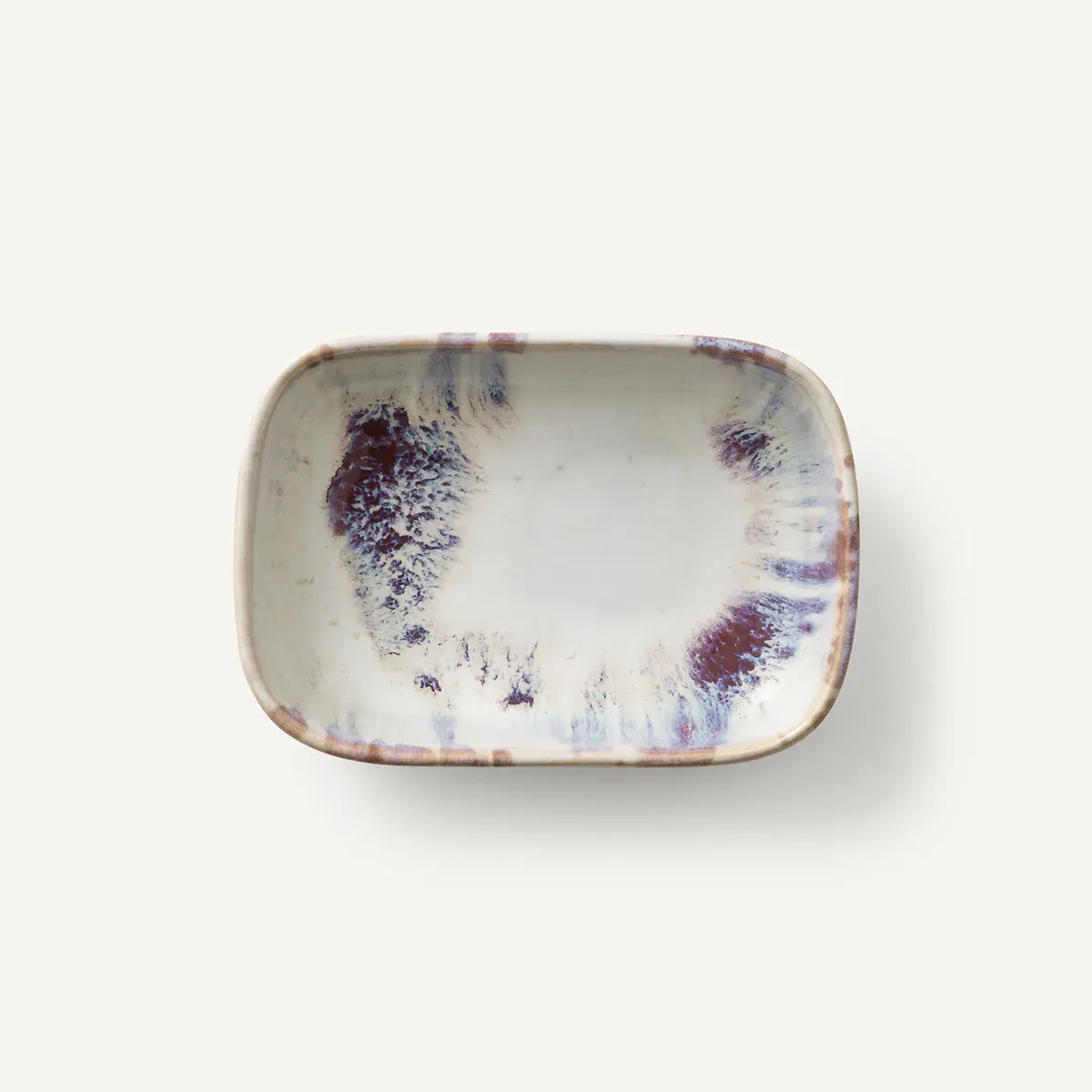 Traba Set of 4 Reactive Enamel Stoneware Ramekins - Stoneware product