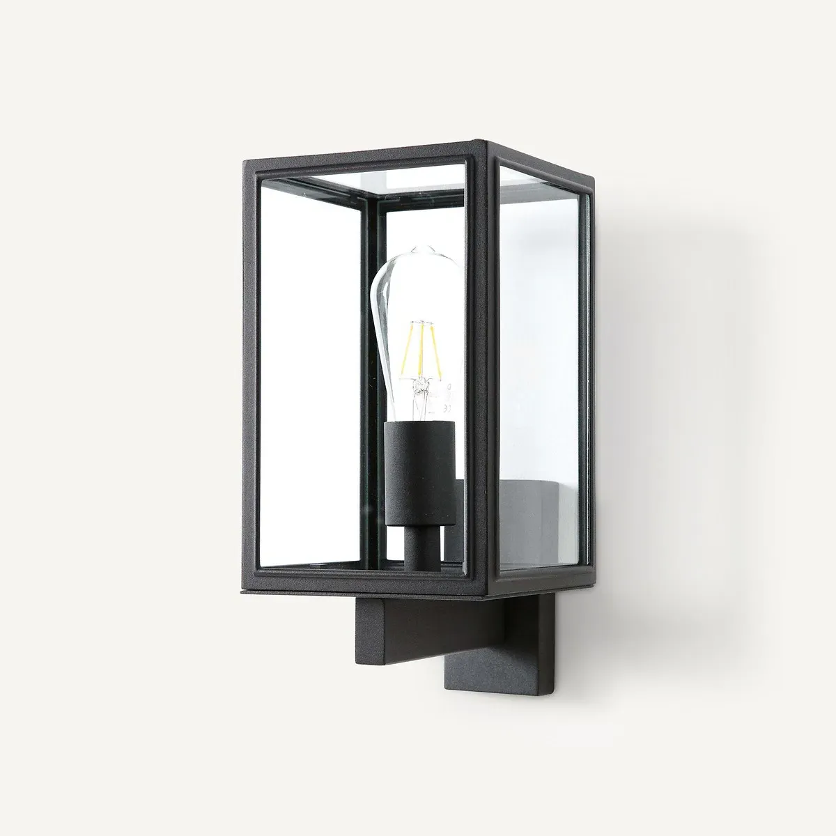 Ulan Outdoor Wall Light - Black, Steel & Glass product
