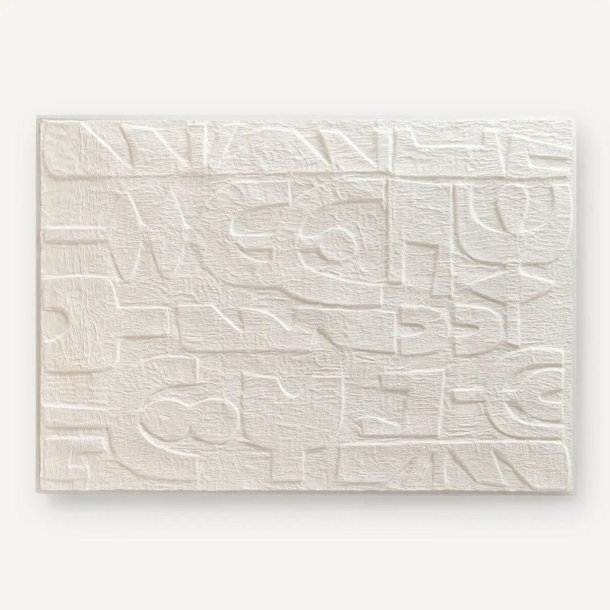 Urbino Embossed Paper Wall Art - Ecru alternate view