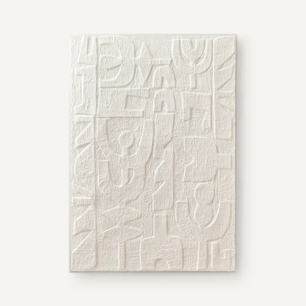 Urbino Embossed Paper Wall Art - Ecru product