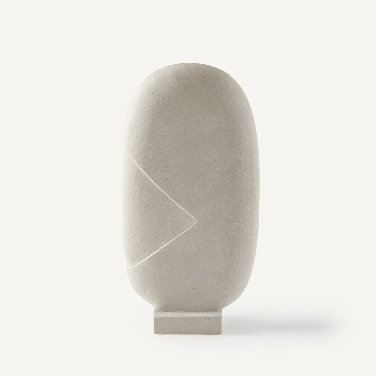 Vaela Stoneware Sculpture on Stand - Oatmeal product