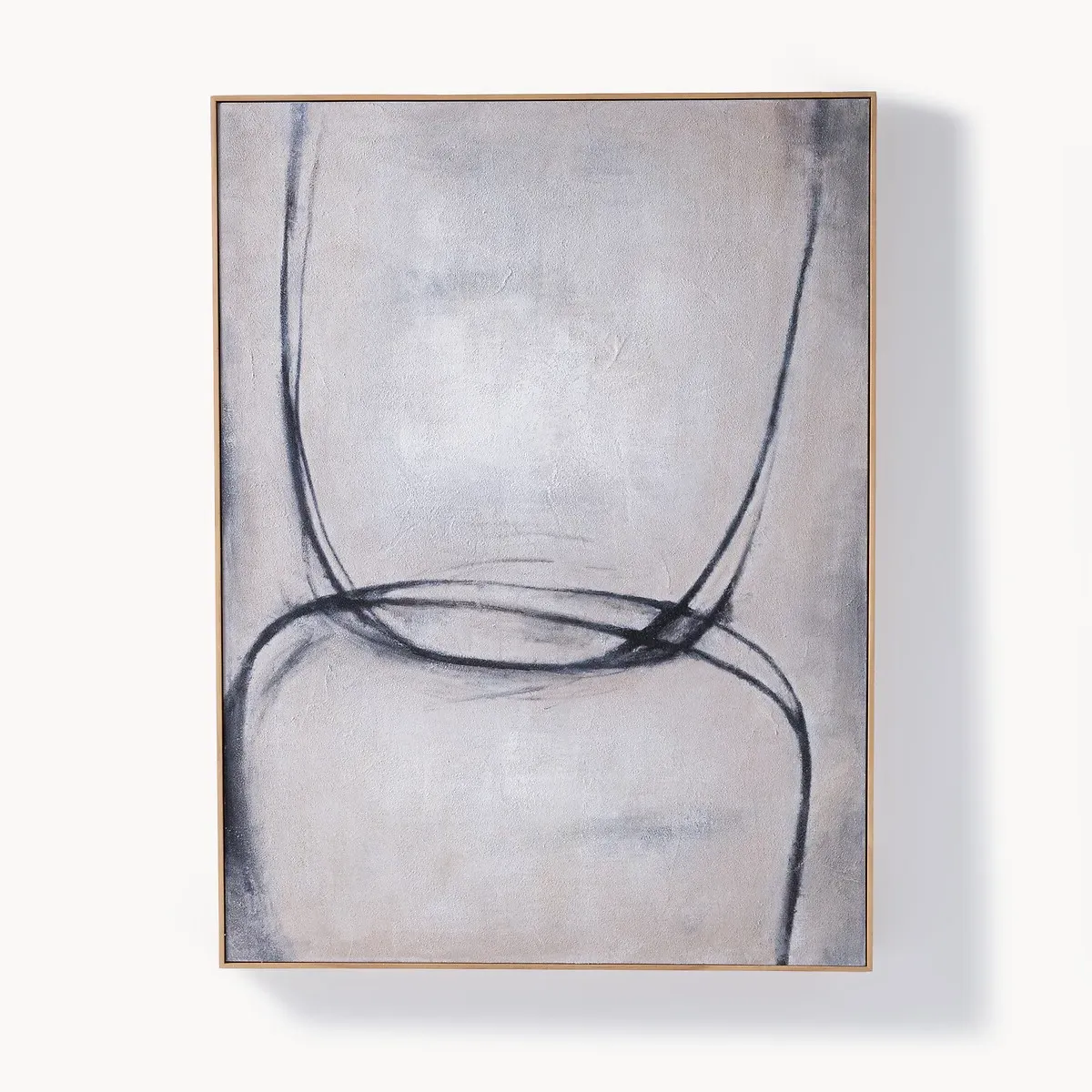 Veneda Hand-Painted Wall Art - Linen product