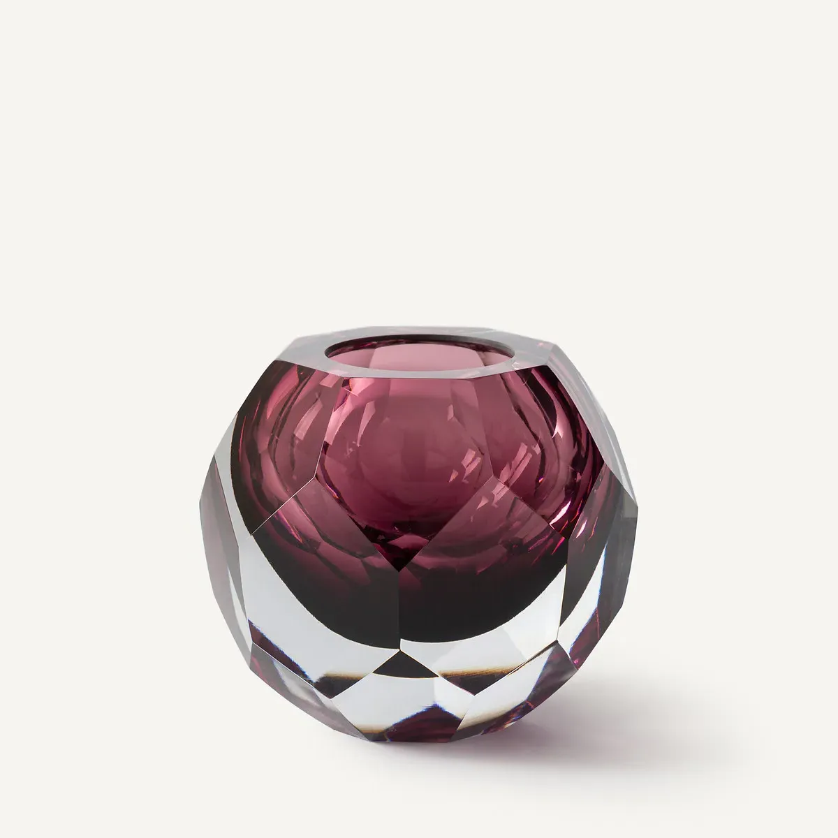 Veneto Ball Ornament - Burgundy, Hand-Blown Glass product
