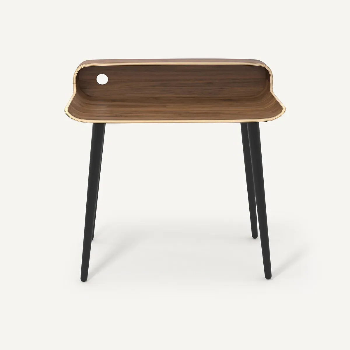 Vernan Desk with Cable Routing - Walnut, Plywood alternate view