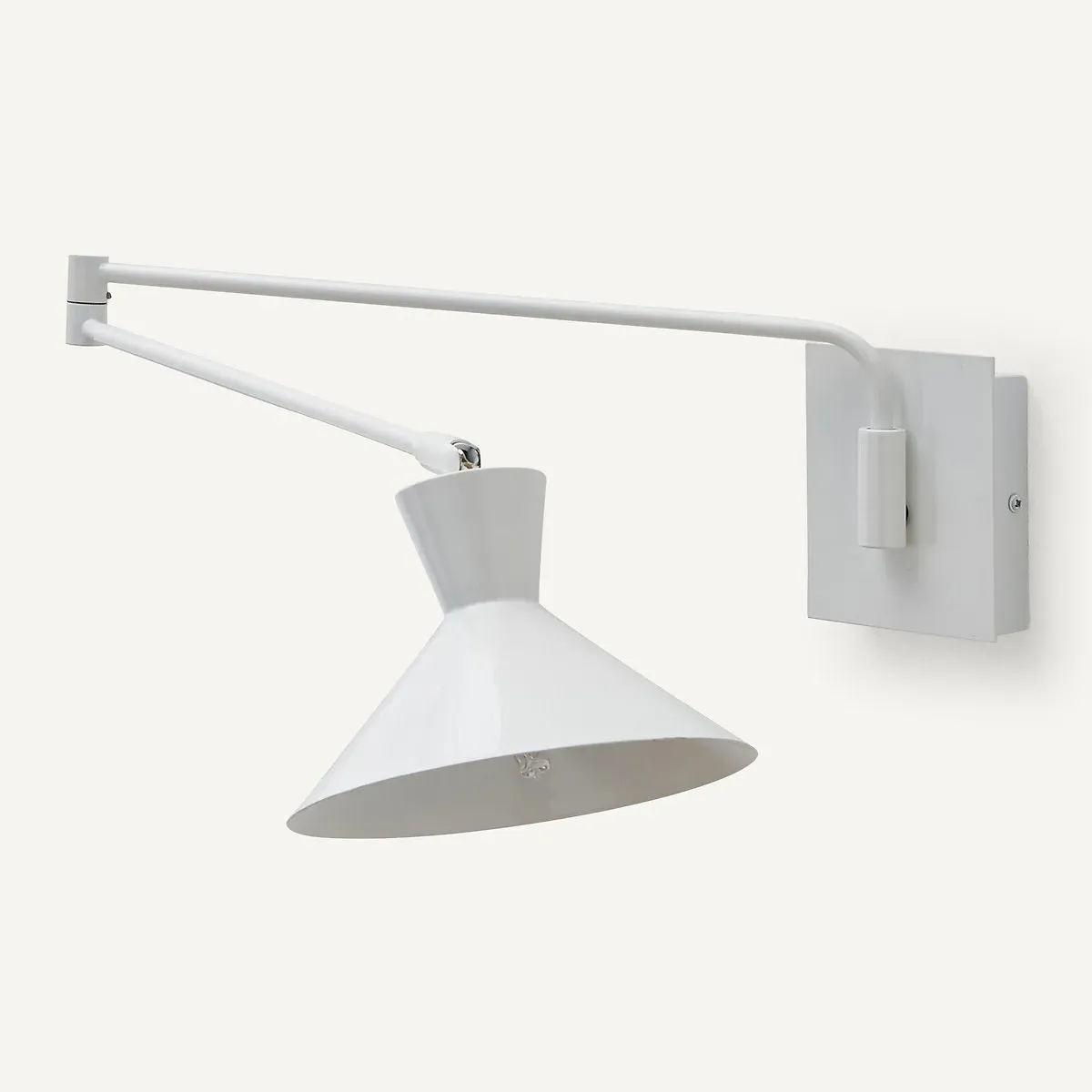 Voltige Articulated Wall Light - White, Epoxy-Finished Iron product