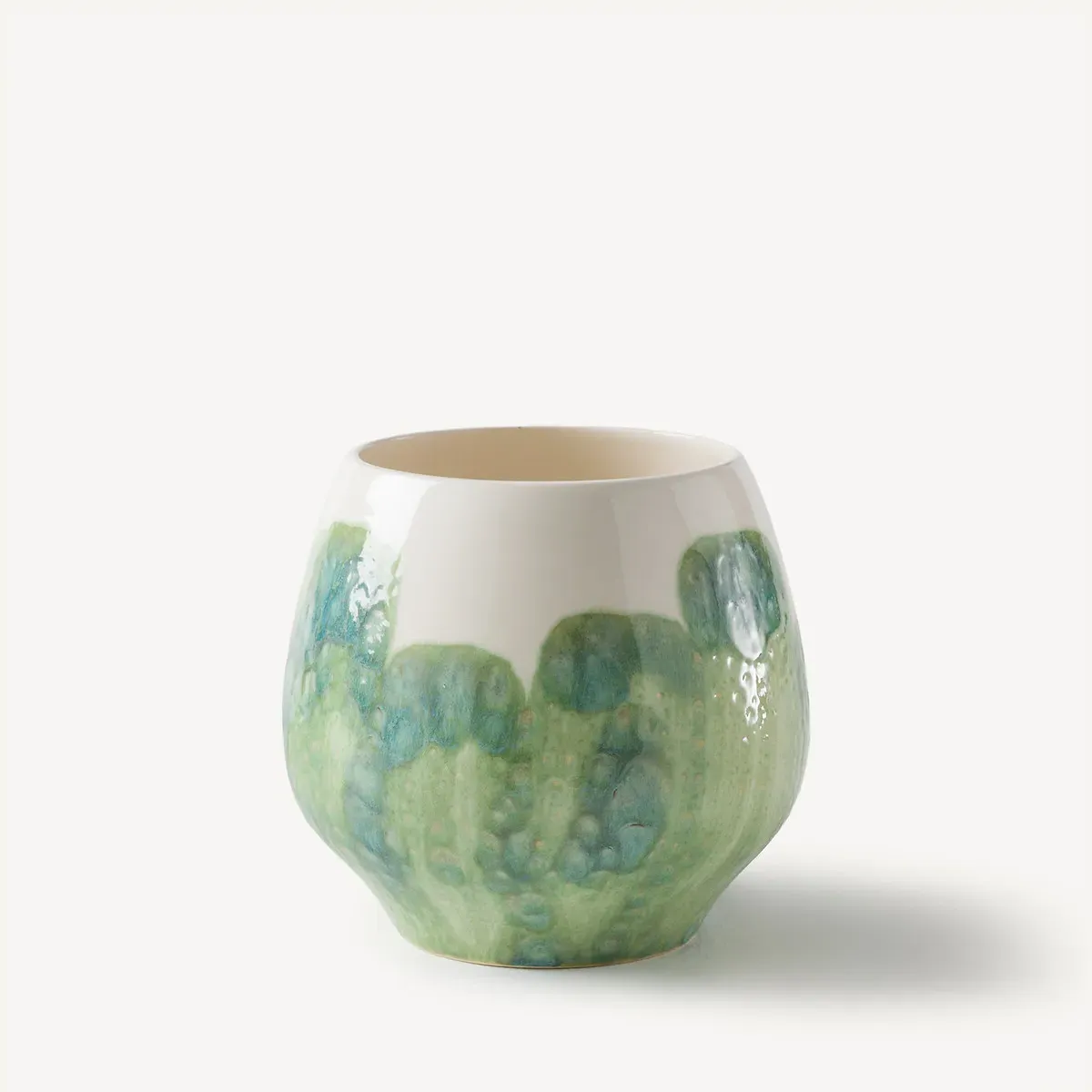 Winga Hand-Painted Glazed Earthenware Vase - Sage Green product