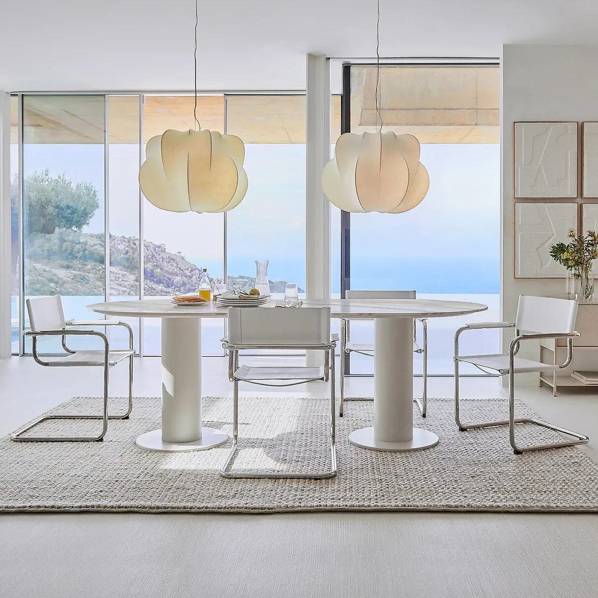 Winset Armchair - Brilliant White, Genuine Split Leather alternate view
