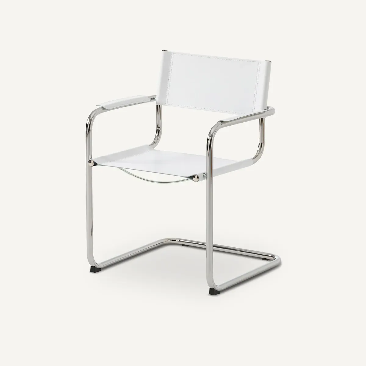 Winset Armchair - Brilliant White, Genuine Split Leather product