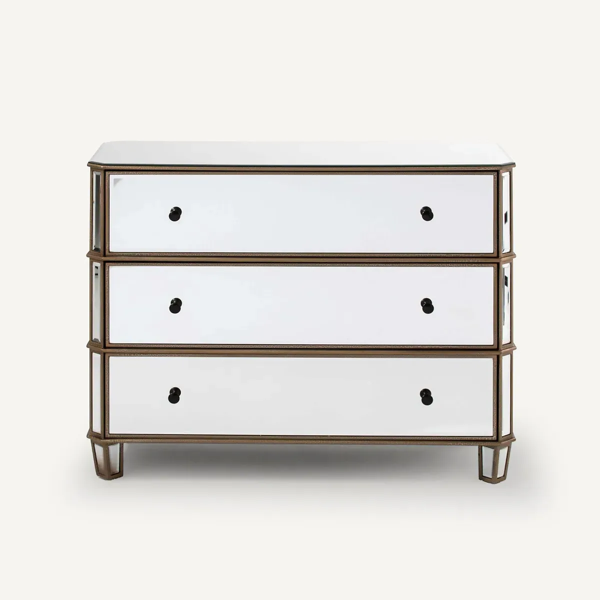Winsome Mirrored Chest of 3 Drawers - Mirror Glass, MDF product