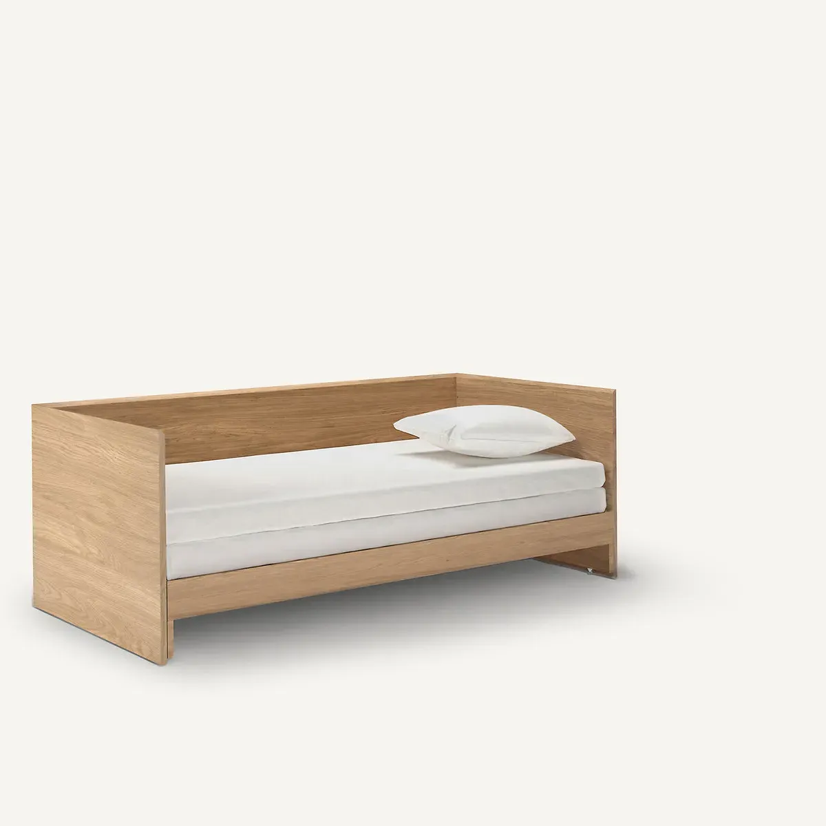 Working Oak Veneered Pull Out Bed - Natural Oak alternate view