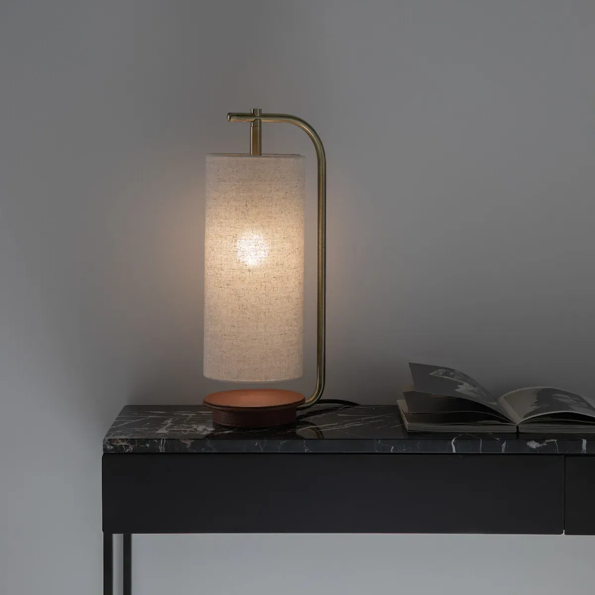 Yob Linen Table Lamp - Natural, Linen product