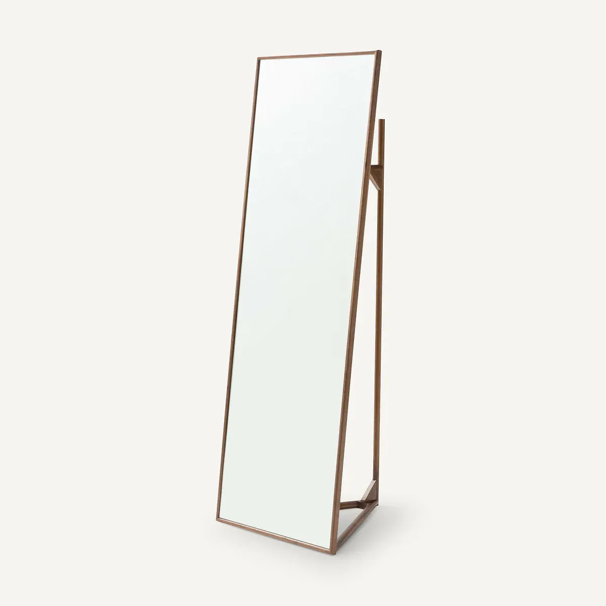 Zindlo Mirror on Stand - Walnut, Solid Wood alternate view