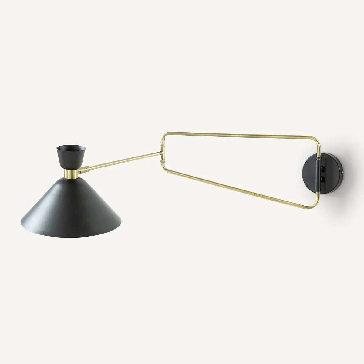 Zoticus Articulated Wall Light - Aged Brass, Iron product