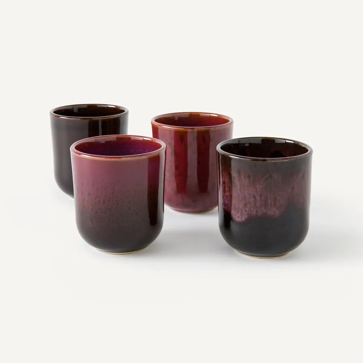 Zouro Set of 4 Stoneware Cups - Multi-Coloured, Stoneware product