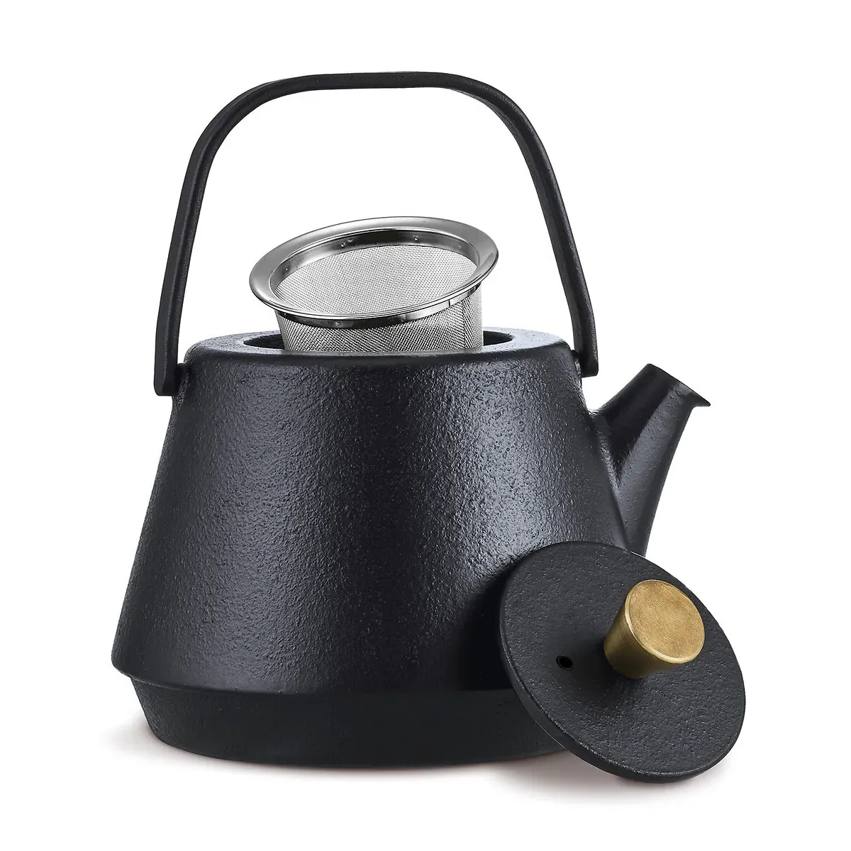 Gamme Saga Cast Iron Teapot - Black alternate view