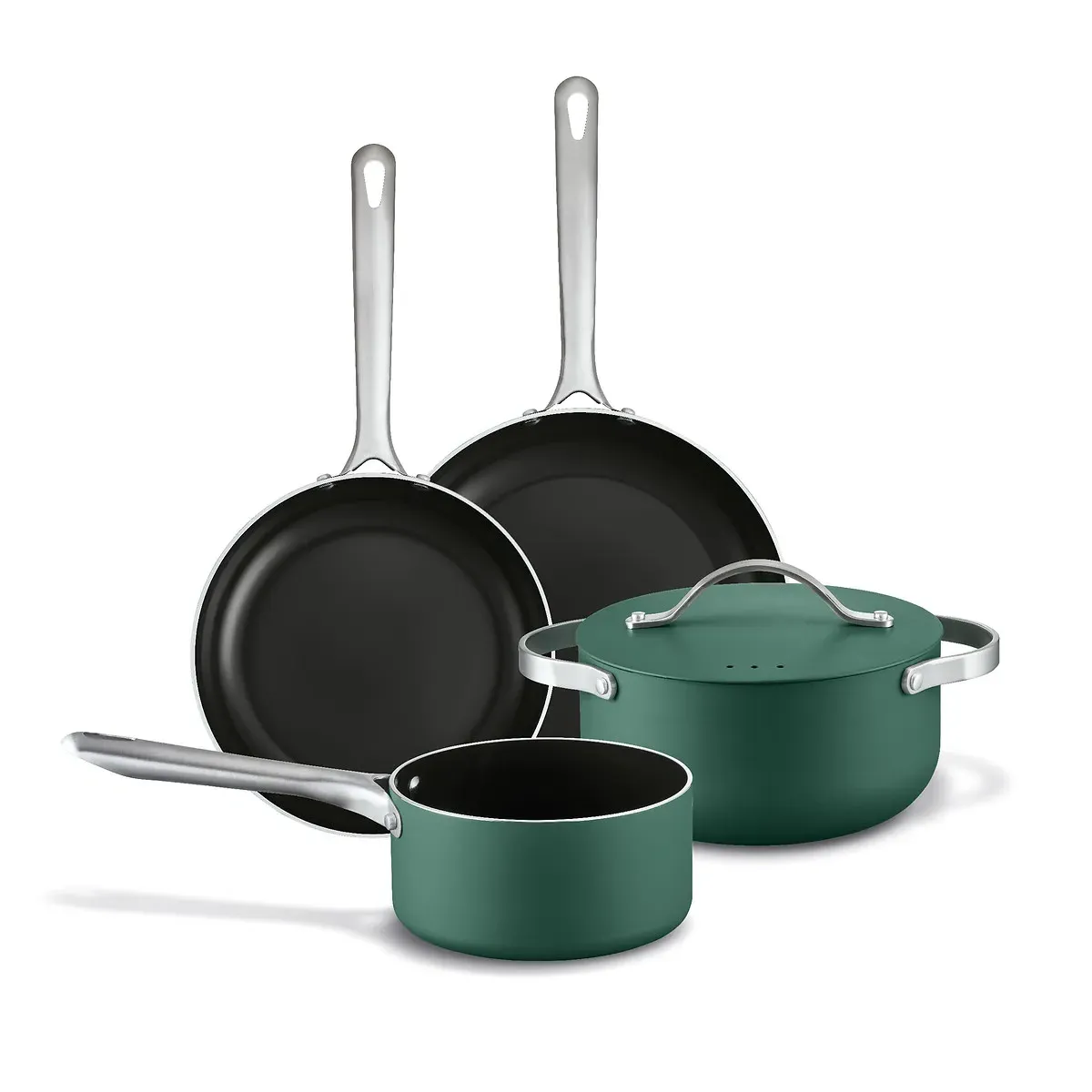 Mobi 5-Piece Cookware Set - Green, Recycled Aluminium product