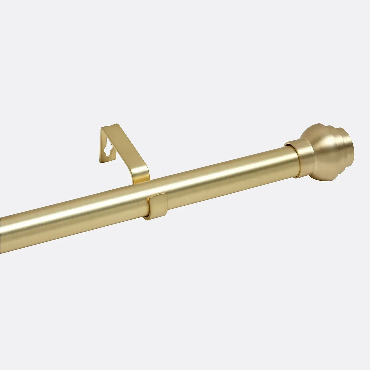 Extendable Dome Design Curtain Pole 120-210cm - Brass product