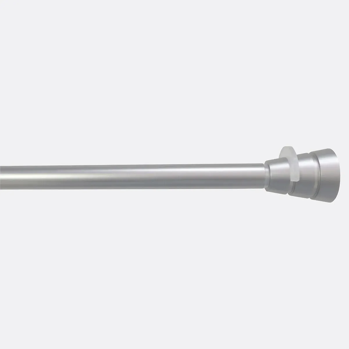 Extendable No-Drill Pressure Curtain Rod - Brushed Nickel, Steel product