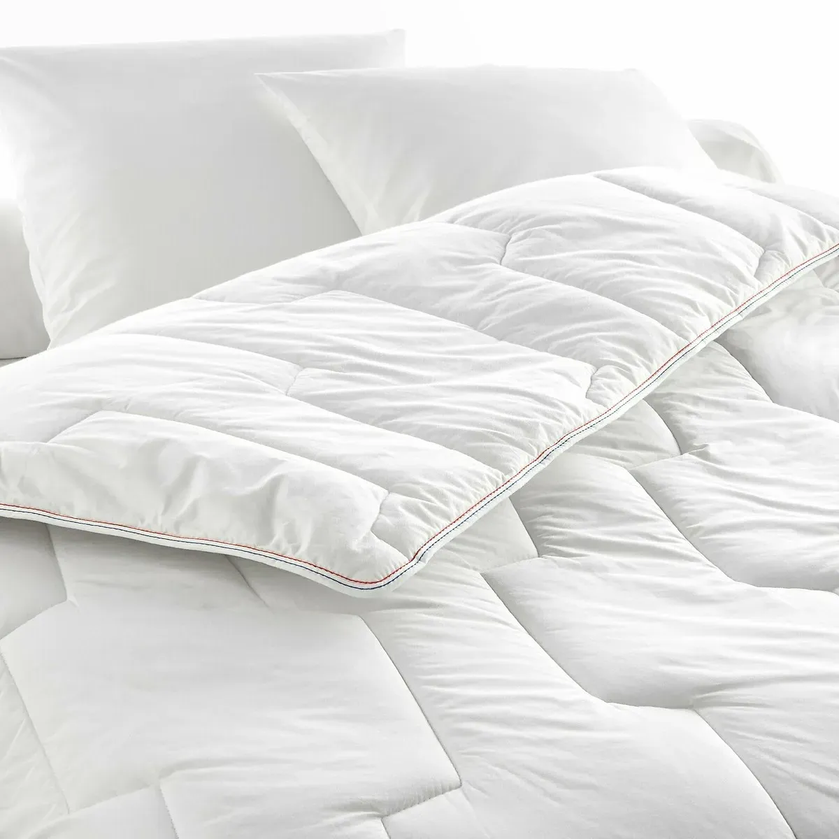 Merino Wool & Polyester Fibre Duvet - White, Cotton alternate view