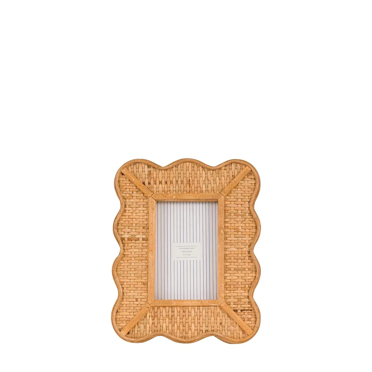 Ancona 4x6" Rattan Photo Frame - Natural alternate view