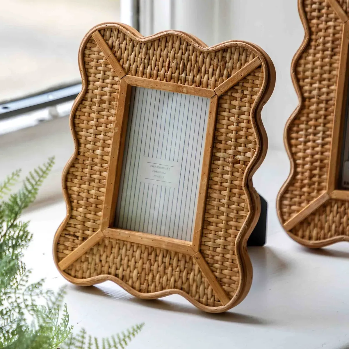 Ancona 4x6" Rattan Photo Frame - Natural product