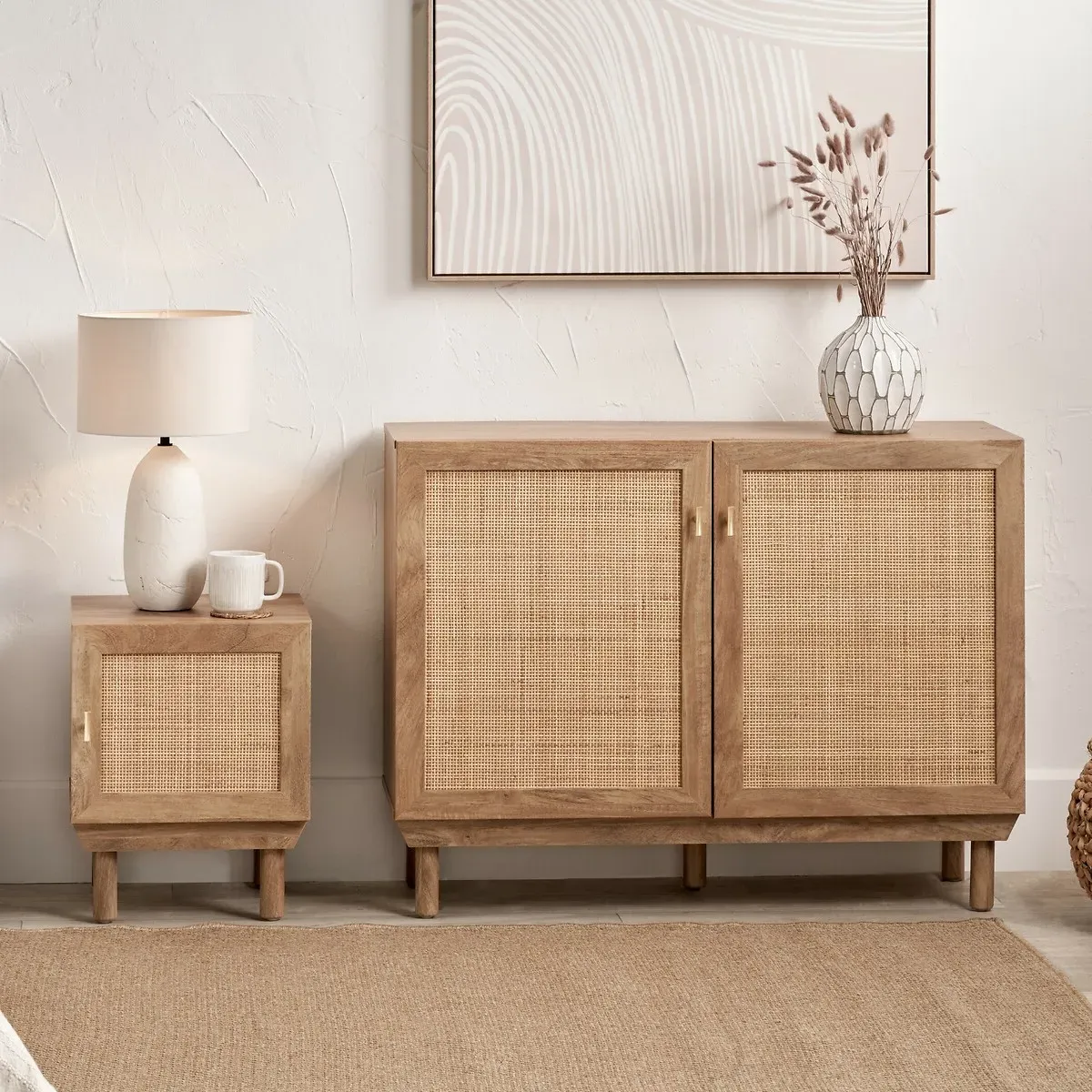 Hedric 2 Door Sideboard - Natural Rattan product