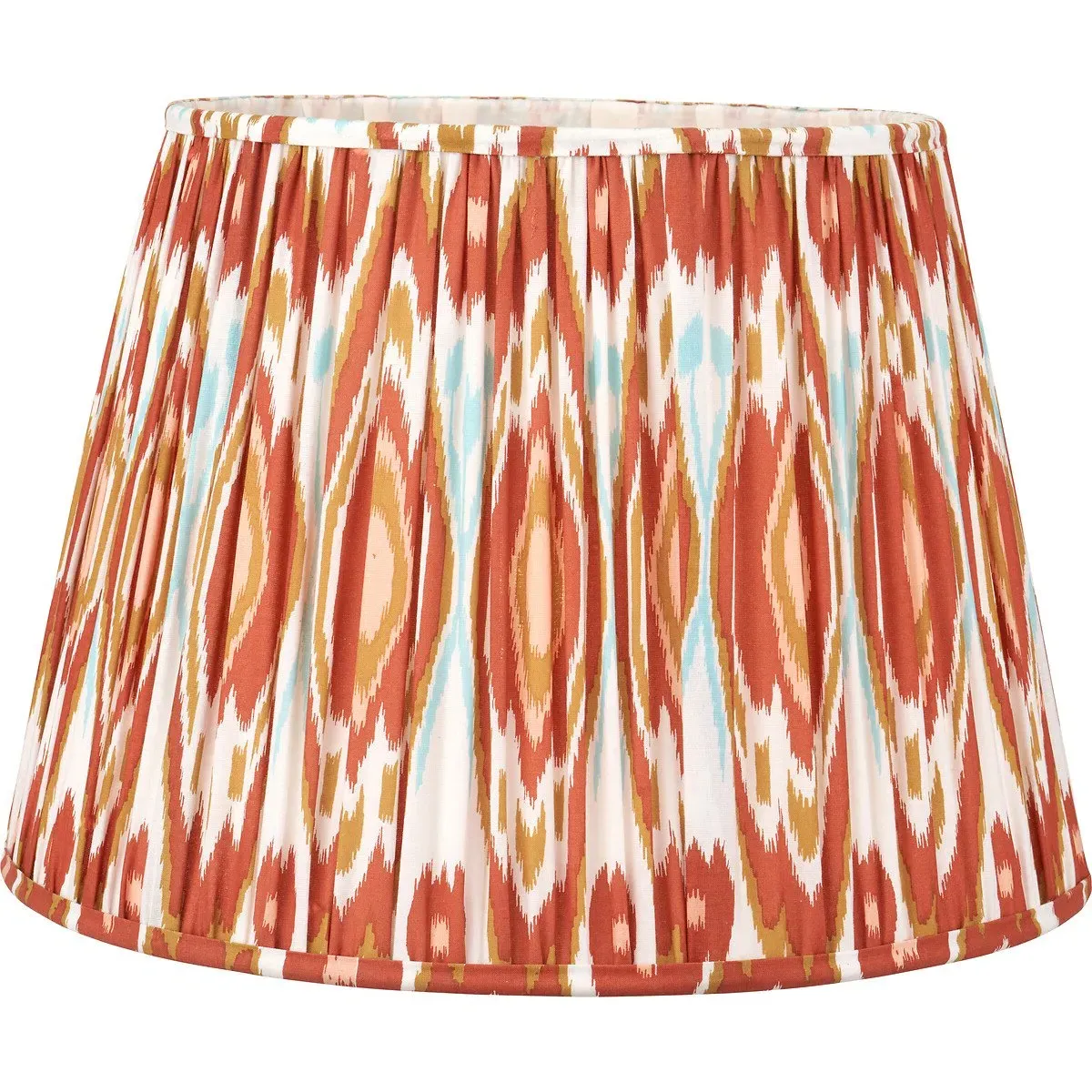 Isadora Ikat 45cm Tapered Lampshade - Cinnamon, Cotton alternate view