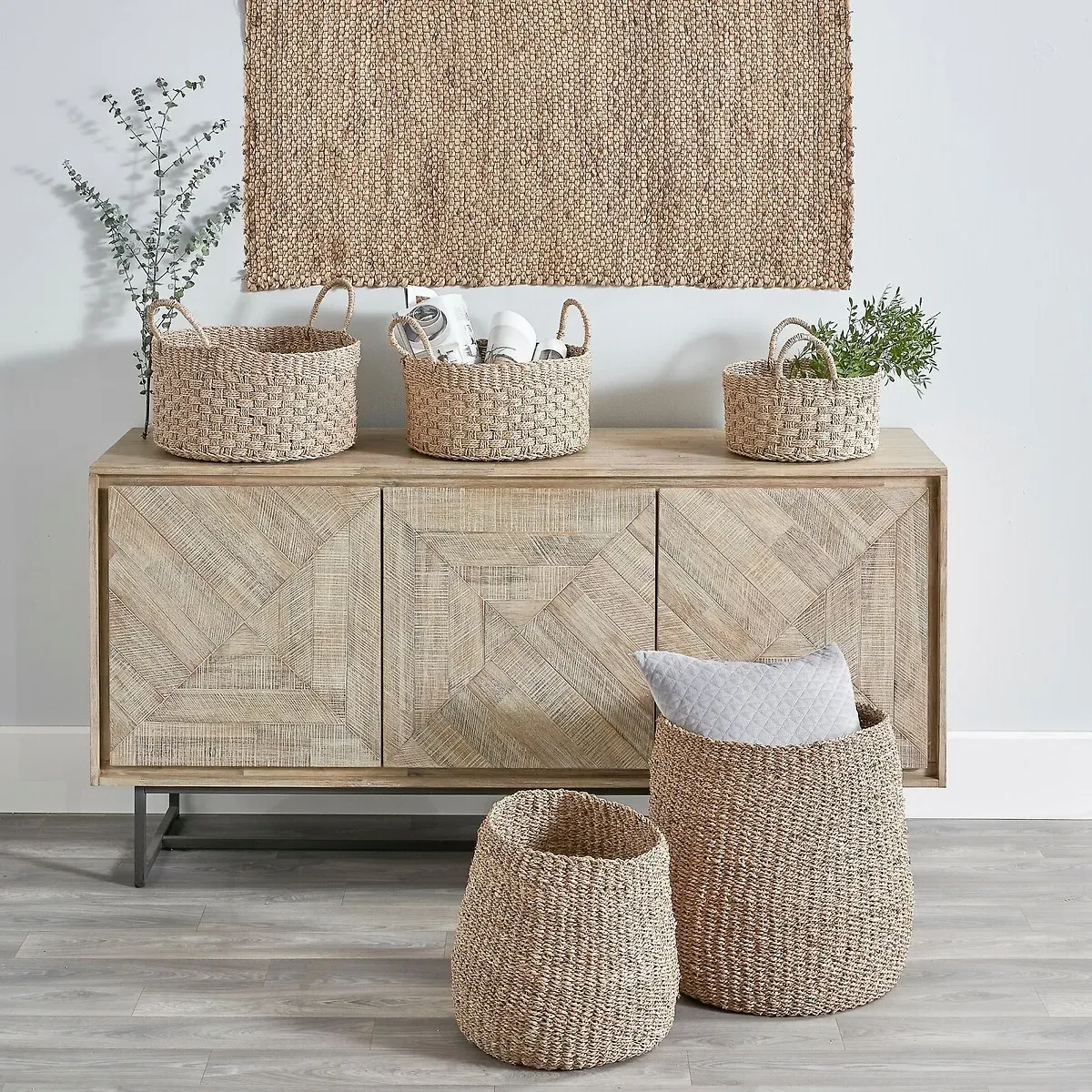 Marea 3 Door Sideboard - Acacia, MDF alternate view