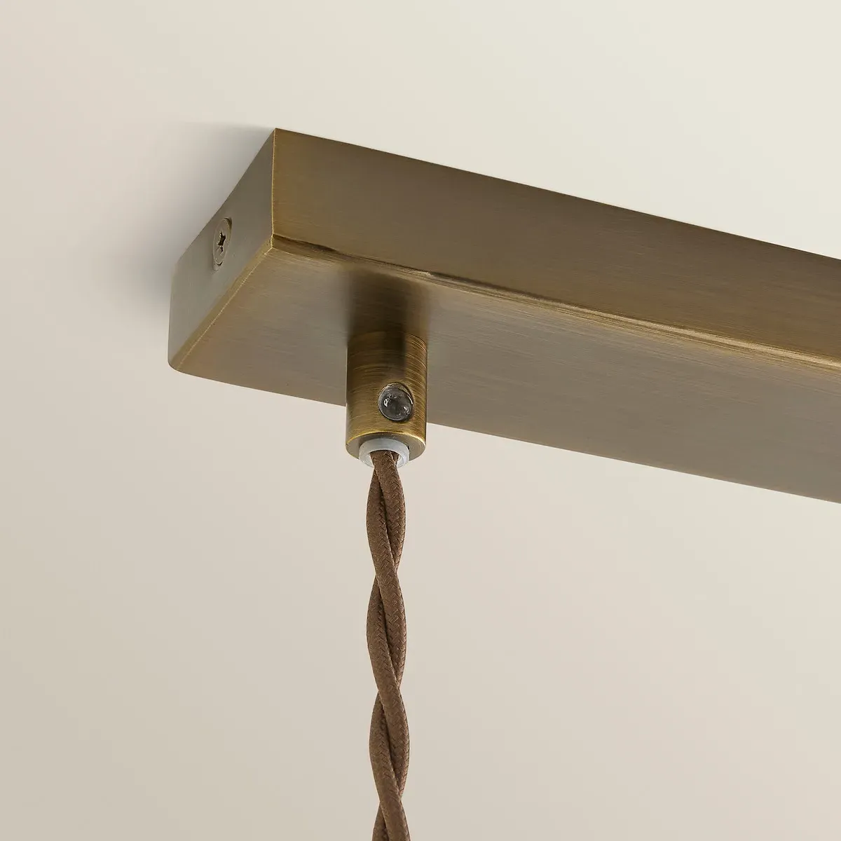 Sylvia 3-Light Bar Pendant Light - Brushed Chrome, Glass alternate view
