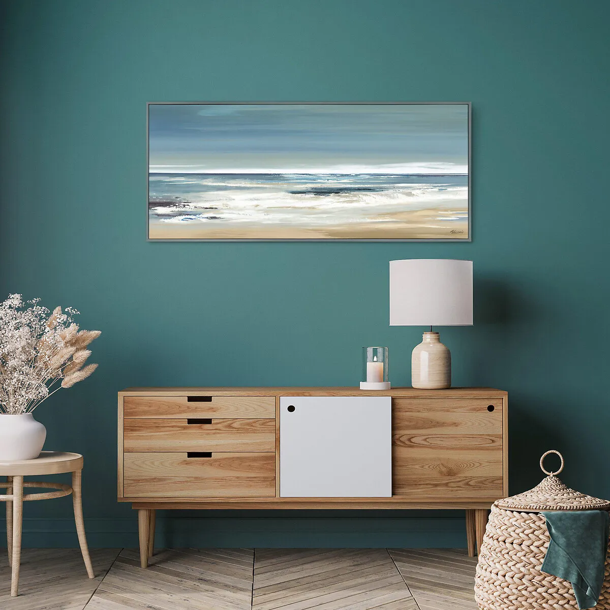 Valerie Mravyan Coastline Framed Print - Blue product