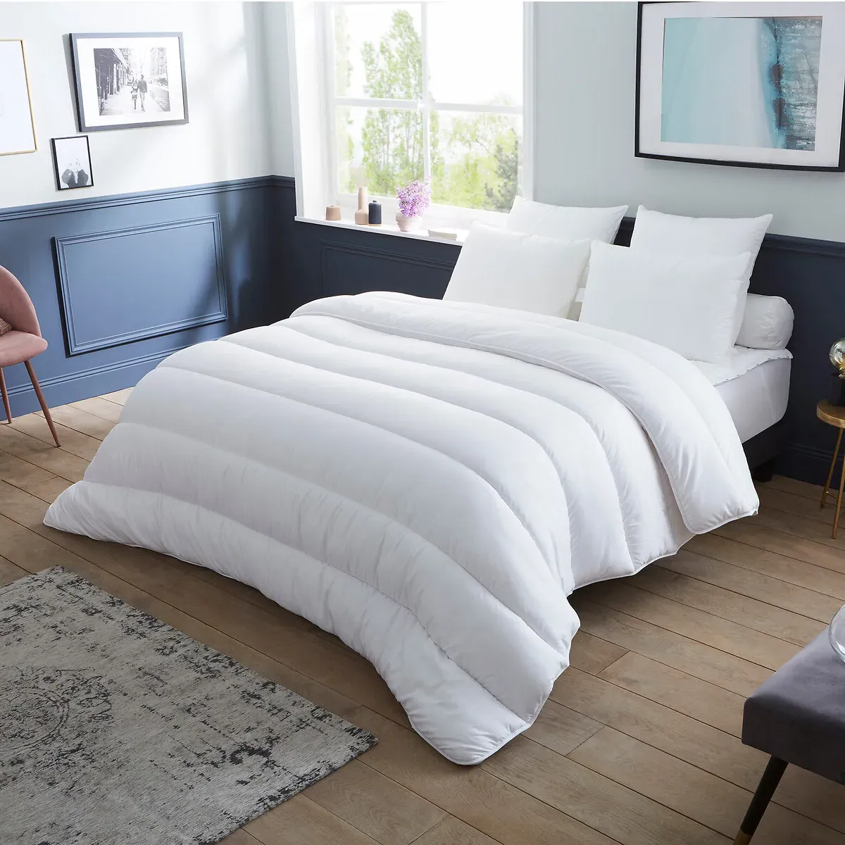 Extra Warm Anti-Dust Mite Duvet - White, Polyester alternate view