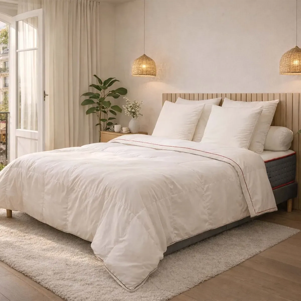 Frenchy Chic Temperate Duvet - White, Polyester product