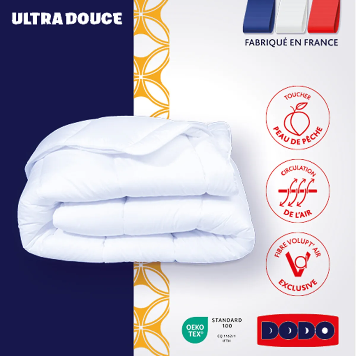 Temperee Anti-Dust Mite Duvet - White, Polyester alternate view