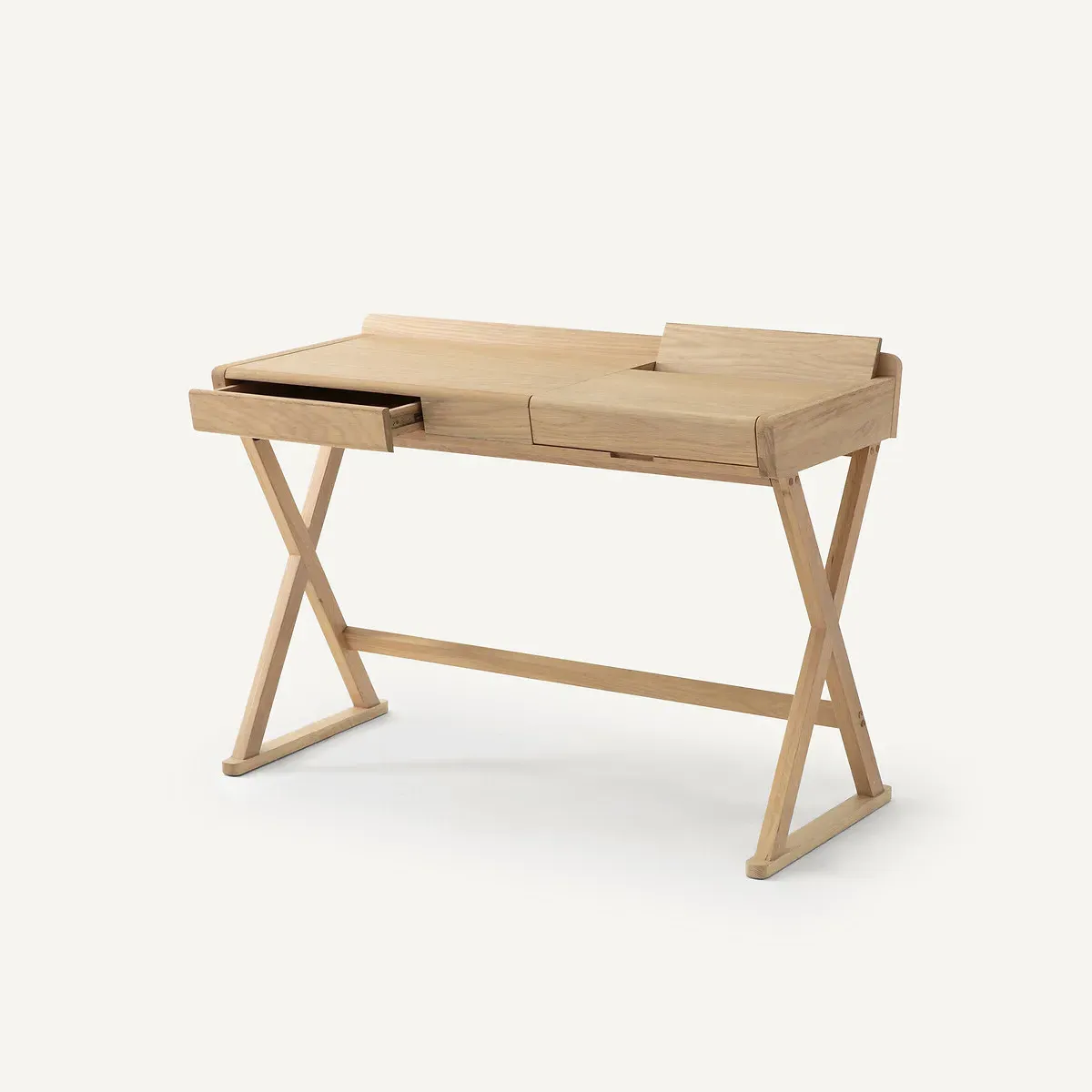 Brixton Flip-Top Desk with Storage - Natural Oak product