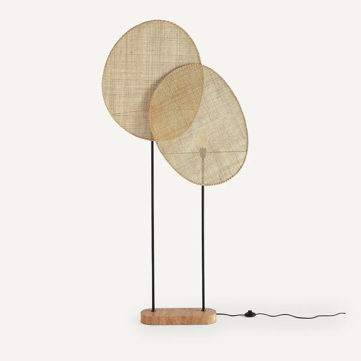 Canopée by Emmanuel Gallina Floor Lamp - Natural, Rattan product