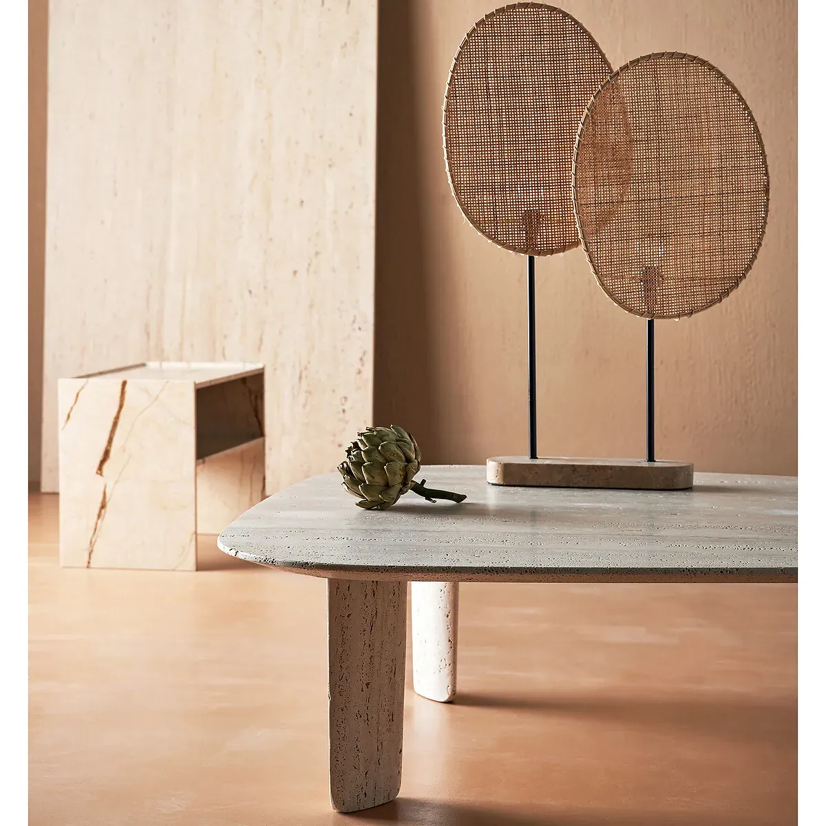 Canopée Table Lamp by Emmanuel Gallina - Natural, Rattan alternate view