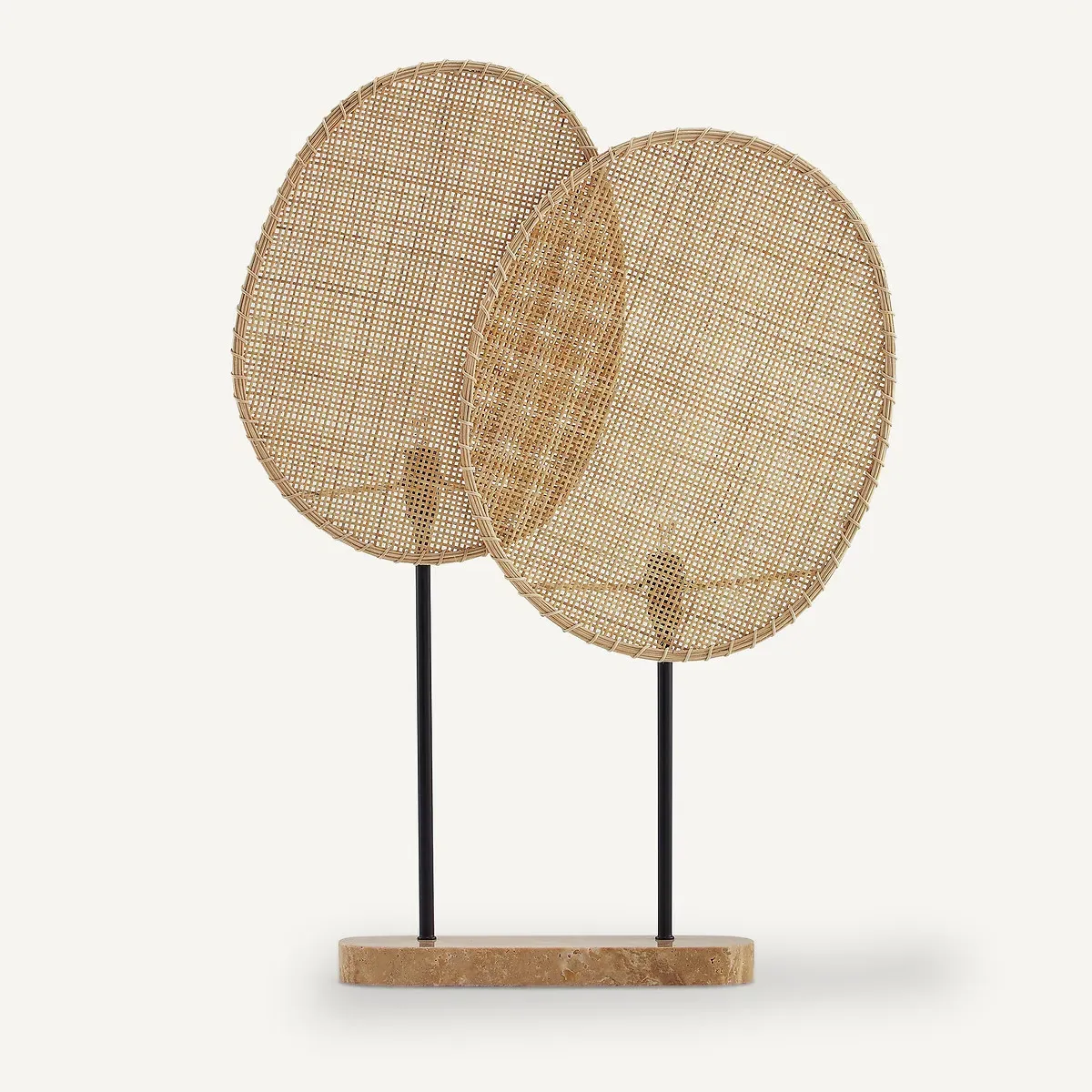 Canopée Table Lamp by Emmanuel Gallina - Natural, Rattan product