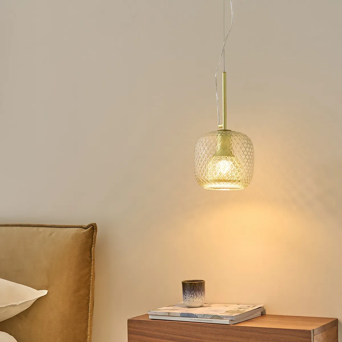 Mistinguett Ceiling Light - Brass, Glass alternate view