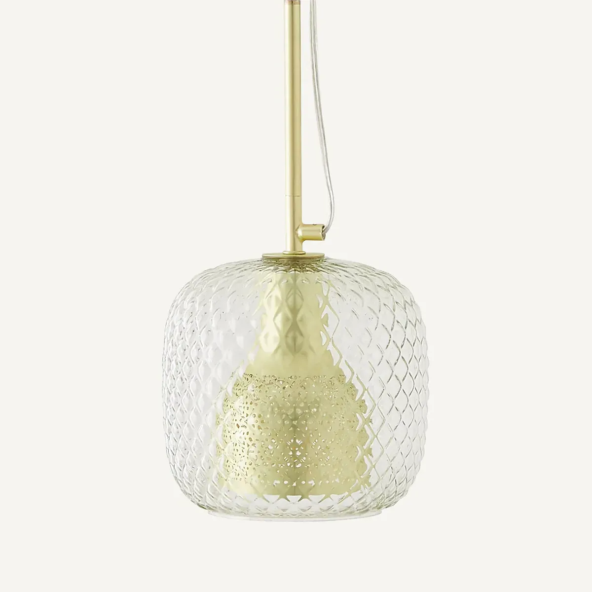 Mistinguett Ceiling Light - Brass, Glass product