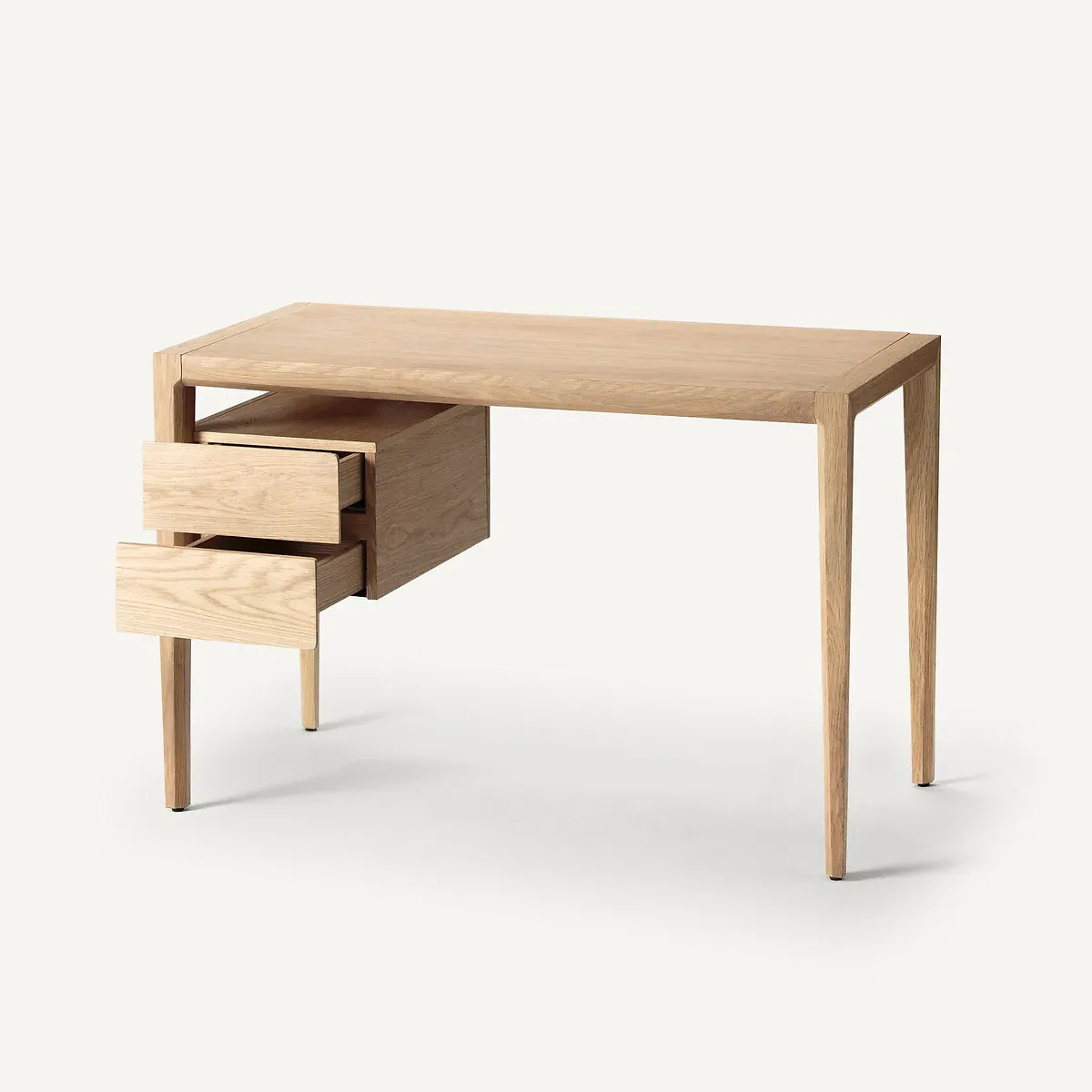 Nizou Desk with 2 Drawers - Oak, MDF alternate view