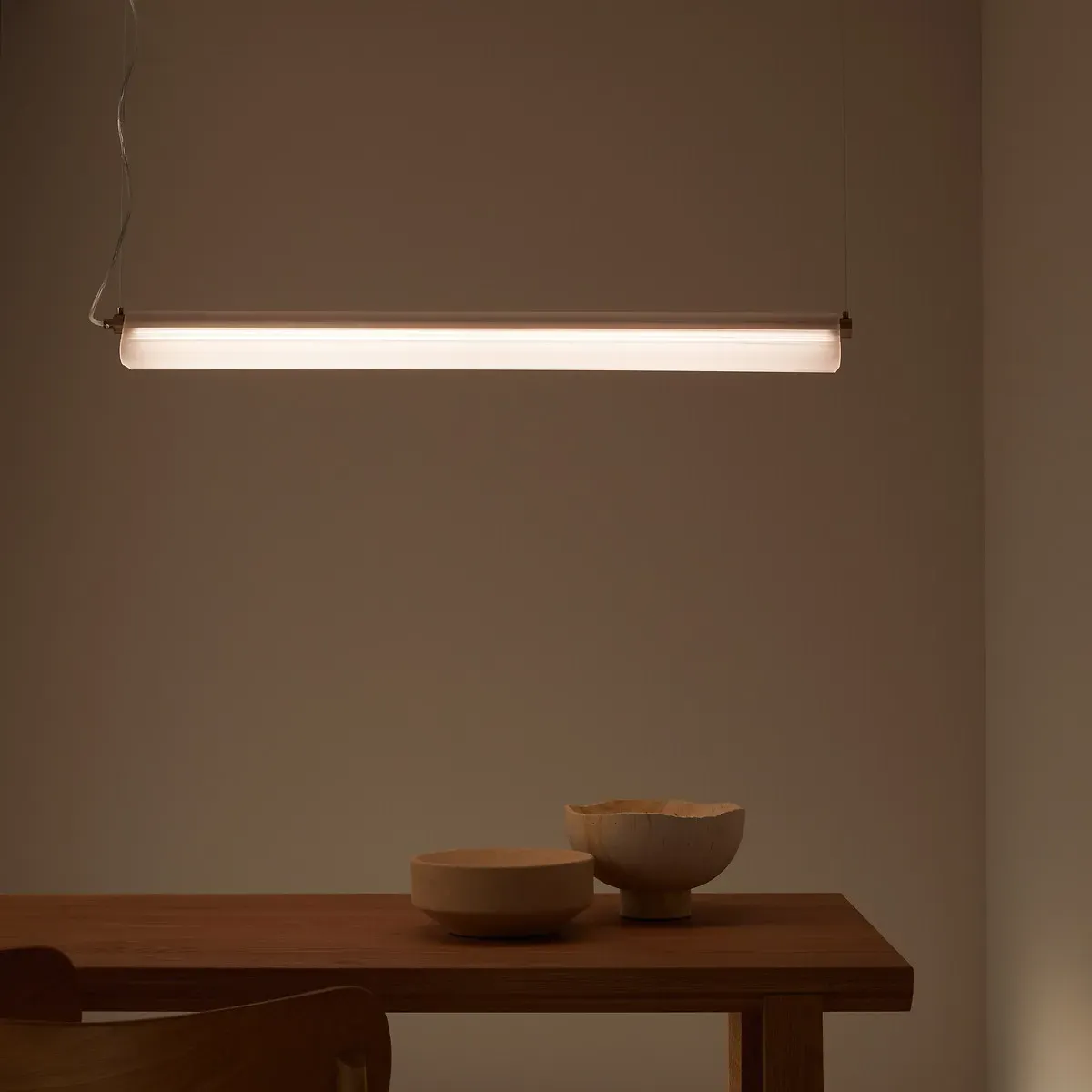 Strozzi Tube Ceiling Light - Champagne, Steel & Glass product