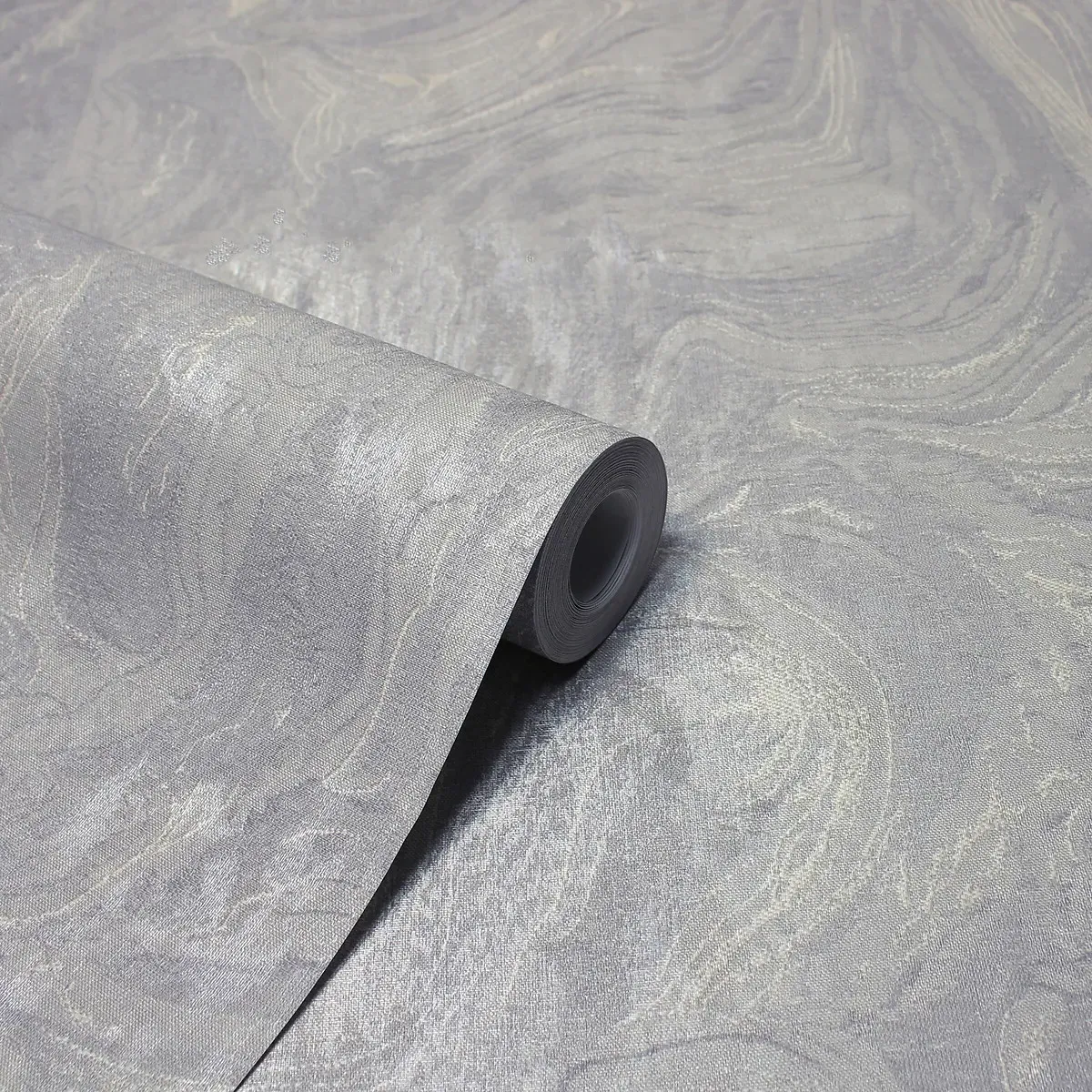 Marble Metallic Vinyl Wallpaper 10m Roll - Light Grey product