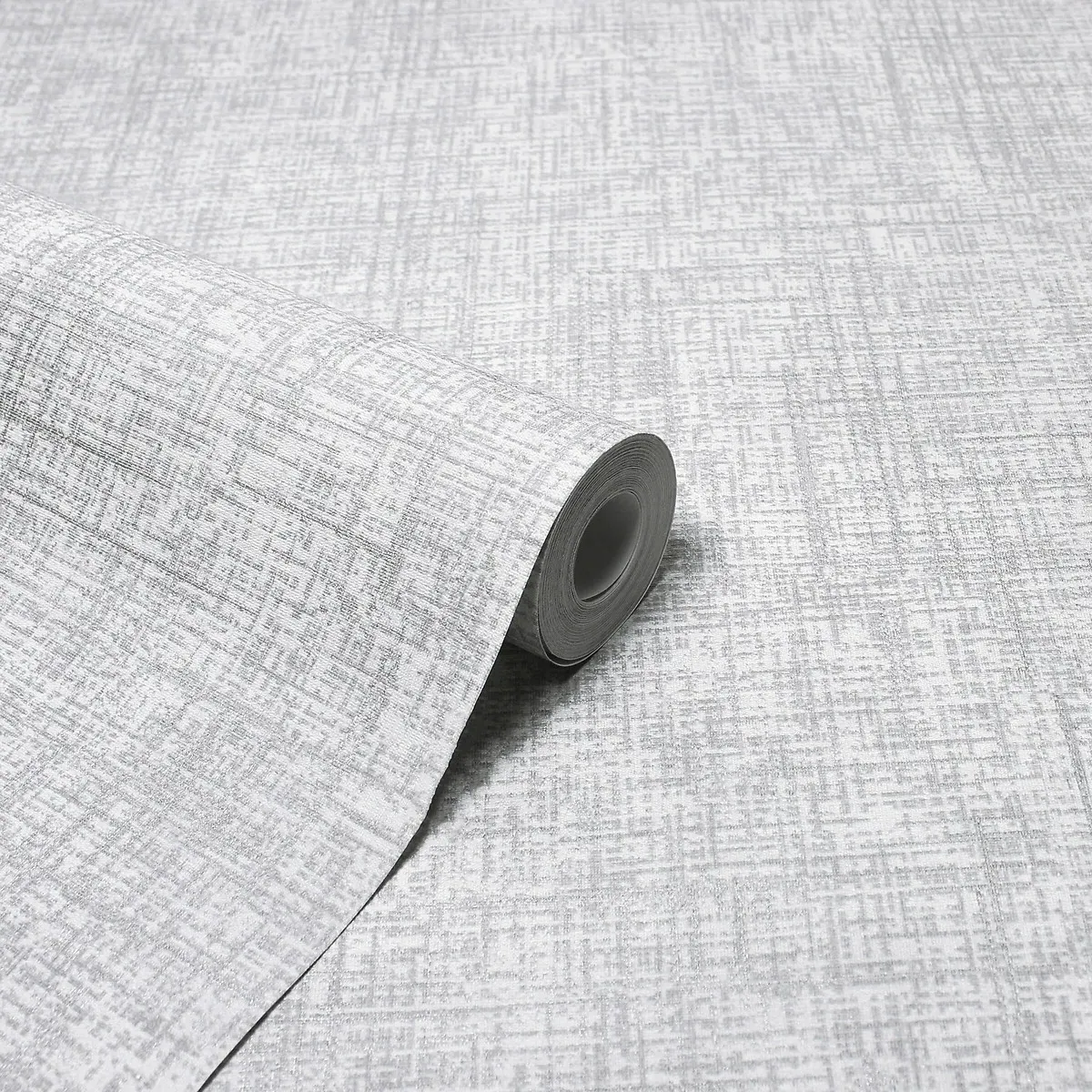 Serafina Abstract Vinyl Wallpaper 10m Roll - Silver, Vinyl product