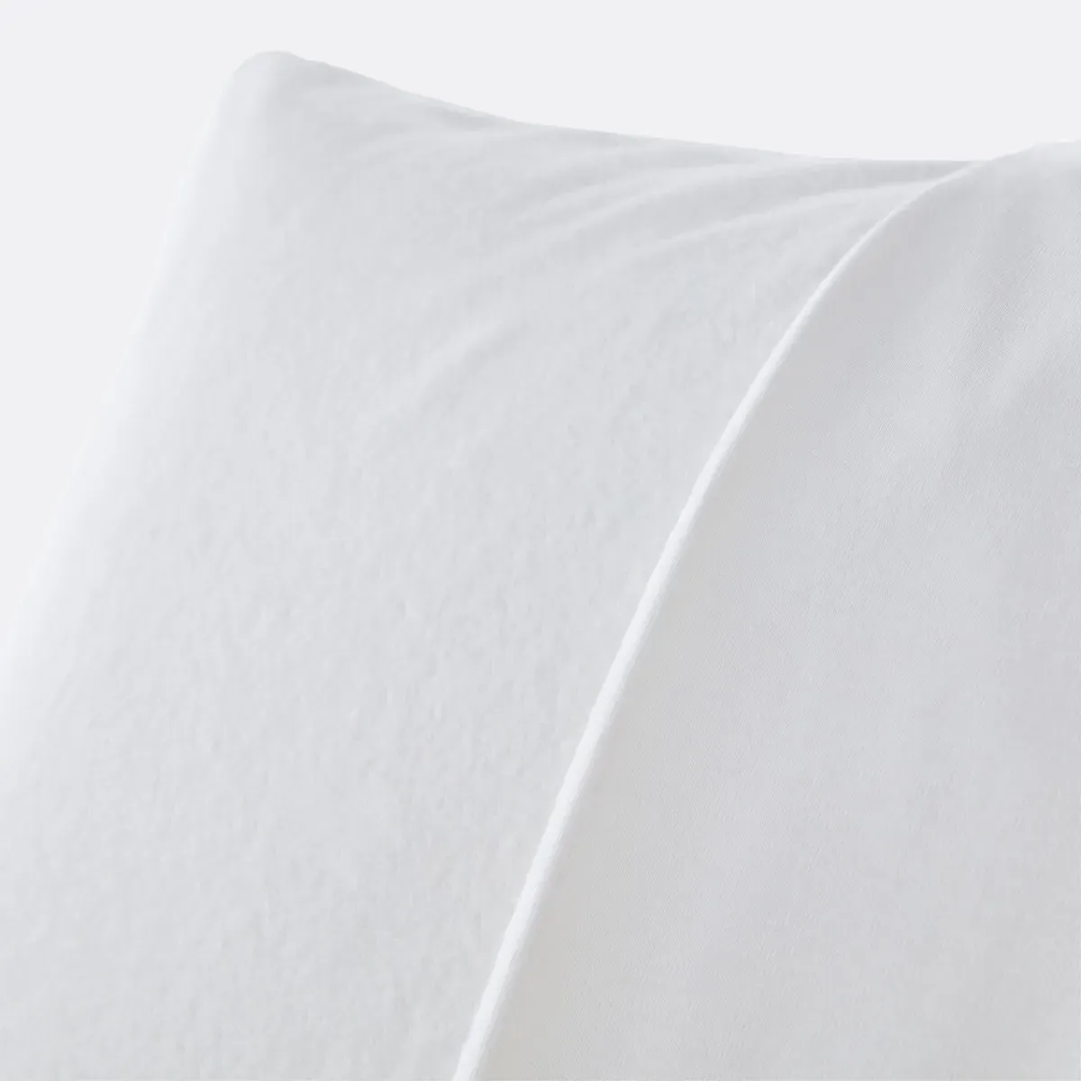 100% Cotton Anti-Allergy Pillow Protector - White alternate view
