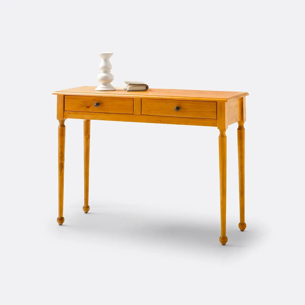2-Drawer Console Table - Polished Pine, Solid Pine product