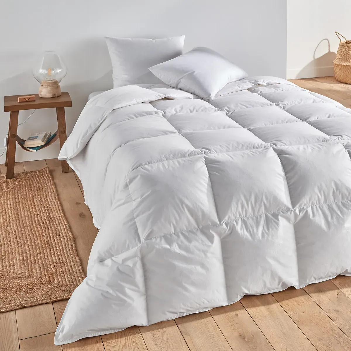50% Duck Down 7.0 Tog Duvet - White, Cotton Percale product